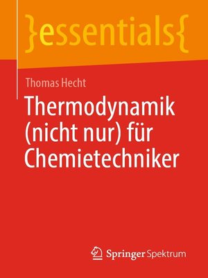 cover image of Thermodynamik (nicht nur) für Chemietechniker